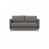 Innovation Living Cubed Full Size Sofa Bed With Arms in Mixed Dance Grey - Front View - Innovation Living Cubed Full Size Sofa Bed With Arms in Mixed Dance Grey - Front View