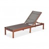 Amazonia Zuiderdam Patio Lounger - Brow - White BG