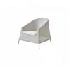 Cane-Line Kingston Lounge Chair - Light Grey with Cushion - Cane-Line Kingston Lounge Chair - Light Grey with Cushion