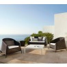 Cane-Line Kingston 2-Seater Sofa, Stackable Outdoor View 1