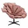 Kipas Accent Chair in Pink- Front View - Kipas Accent Chair in Pink- Front View