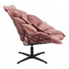 Kipas Accent Chair in Pink- Side view 1