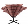 Kipas Accent Chair in Pink- back view 1