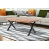 Crawford and Burke Vivienne 44" Reclaimed Wood Cocktail Table, Lifestyle - Crawford and Burke Vivienne 44" Reclaimed Wood Cocktail Table, Lifestyle