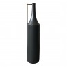 Moe's Home Collection Argus Metal Vase - Black - Front Angle