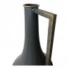 Moe's Home Collection Argus Metal Vase - Black - Top Angle