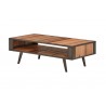 Nova Solo Coffee Table Open Shelf - Angled