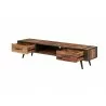 Novo Solo TV Dresser 2 Drawers - Angled with Drawers Opened - Novo Solo TV Dresser 2 Drawers - Angled with Drawers Opened