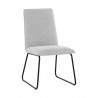 Sunpan Huxley Dining Chair in Belfast Heather Grey - Front Side Angle