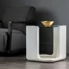 Sunpan Odis End Table White - Lifestyle - Sunpan Odis End Table White - Lifestyle