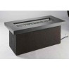 Outdoor Greatroom Company Key Largo Fire Pit W/Midnight Mist Supercast Top Gray Base - Front Side Angle