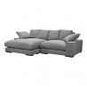 Moe's Home Collection PLUNGE SECTIONAL ANTHRACITE - Front  Side Angle
