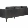 Sunpan Richmond Sofa - Brentwood Charcoal Leather - Back Side Angle - Sunpan Richmond Sofa - Brentwood Charcoal Leather - Back Side Angle