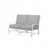 Bristol Loveseat in Canvas Granite w/ Self Welt - Front Side Angle