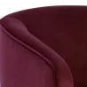 Sunpan Hazel Swivel Lounge Chair in Gold - Burgundy Sky - Closeup Top Angle - Sunpan Hazel Swivel Lounge Chair in Gold - Burgundy Sky - Closeup Top Angle