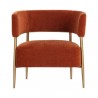 Sunpan Maestro Lounge Chair Danny Rust - Front Angle