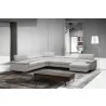 J&M Kobe Left Facing Leather Sectional Grey - J&M Kobe Left Facing Leather Sectional Grey