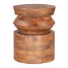  Kollam Side Table in Walnut- Front view 1