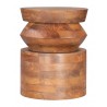  Kollam Side Table in Walnut- Front view 3