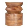  Kollam Side Table in Walnut- Front view 3 -  Kollam Side Table in Walnut- Front view 3