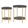 Koper Coffee Table Set Black - Angled Top