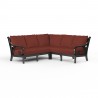 Monterey Sectional in Canvas Henna w/ Self Welt - Front Side Angle