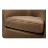 Moe's Home Collection Oscy Leather Swivel Chair Tan - Seat Closeup Top View