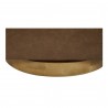 Moe's Home Collection Oscy Leather Swivel Chair Tan - Base Angle