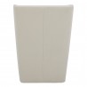 Moe's Home Collection Cormac Rolling Dining Chair Performance Fabric in Cream - Back Angle