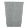 Moe's Home Collection Cormac Rolling Dining Chair Performance Fabric in Slate Green - Back Angle