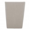 Moe's Home Collection Cormac Rolling Dining Chair Performance Fabric in Warm Sand - Back Angle