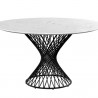 Sunpan Madeira Dining Table Grey Marble in 54'' - Front Angle
