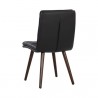 Sunpan Zelia Dinng Chair - Linea Black Leather - Set of Two - Back Side Angle