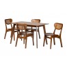 Kristy 5-Piece Dining Set - angled set - Kristy 5-Piece Dining Set - angled set