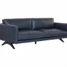 Sunpan Rogers Sofa Cortina Ink Leather - Front Side Angle - Sunpan Rogers Sofa Cortina Ink Leather - Front Side Angle