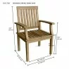 Anderson Teak Bahama Brianna 5-Pieces Dining Set Chair dimension - Anderson Teak Bahama Brianna 5-Pieces Dining Set Chair dimension