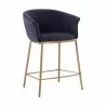 Sunpan Nadine Counter Stool Chacha Grey - Front Side Angle - Sunpan Nadine Counter Stool Chacha Grey - Front Side Angle