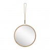 Sunpan Delia Wall Mirror - Large in Brass - Front Angle