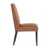 Sunpan Heath Dining Chair in Marseille Camel Leather - Set of Two - Side Angle