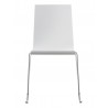 Technopolymer With Chromed Steel Tube Frame Chair - KUADRA-S  - Front