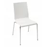 Technopolymer With Chromed Steel Tube Frame Chair - KUADRA-S  - Technopolymer With Chromed Steel Tube Frame Chair - KUADRA-S 