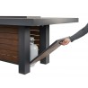 Outdoor Greatroom Company Kenwood Dining Fire Table 1242 Burner - Storage