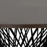 Sunpan Madeira Dining Table Ebony Brown in 54'' - Closeup Top Angle - Sunpan Madeira Dining Table Ebony Brown in 54'' - Closeup Top Angle