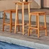 Vifah Olina Honey Eucalyptus Wooden Outdoor Dining Stool (2pcs), Lifestyle - Vifah Olina Honey Eucalyptus Wooden Outdoor Dining Stool (2pcs), Lifestyle