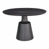 Moe's Home Collection Myron Dining Table, Dark Brown - Front Top Angle - Moe's Home Collection Myron Dining Table, Dark Brown - Front Top Angle