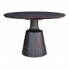 Moe's Home Collection Myron Dining Table, Dark Brown - Front Angle