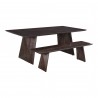 Moe's Home Collection Vidal Dining Table - Angled with Chair