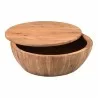 Moe's Home Collection Eske Storage Coffee Table - Front Storage Opened Angle - Moe's Home Collection Eske Storage Coffee Table - Front Storage Opened Angle