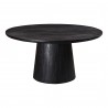 Moe's Home Collection Cember Dining Table, Black - Front Top Angle