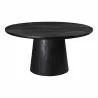 Moe's Home Collection Cember Dining Table, Black - Front Top Angle - Moe's Home Collection Cember Dining Table, Black - Front Top Angle